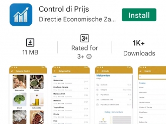 Departamento di Asuntonan Economico ta recorda pueblo di Aruba riba e App pa control di prijs